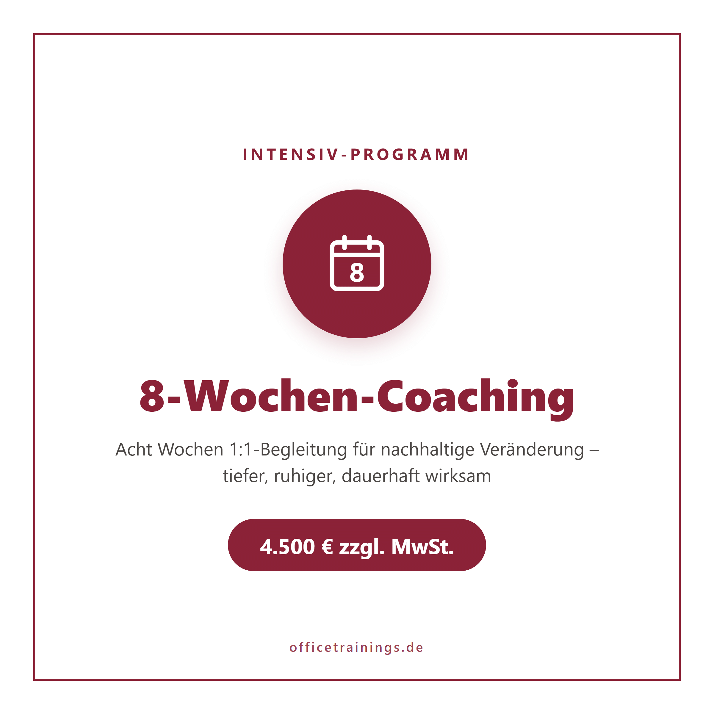 8-Wochen-Coaching