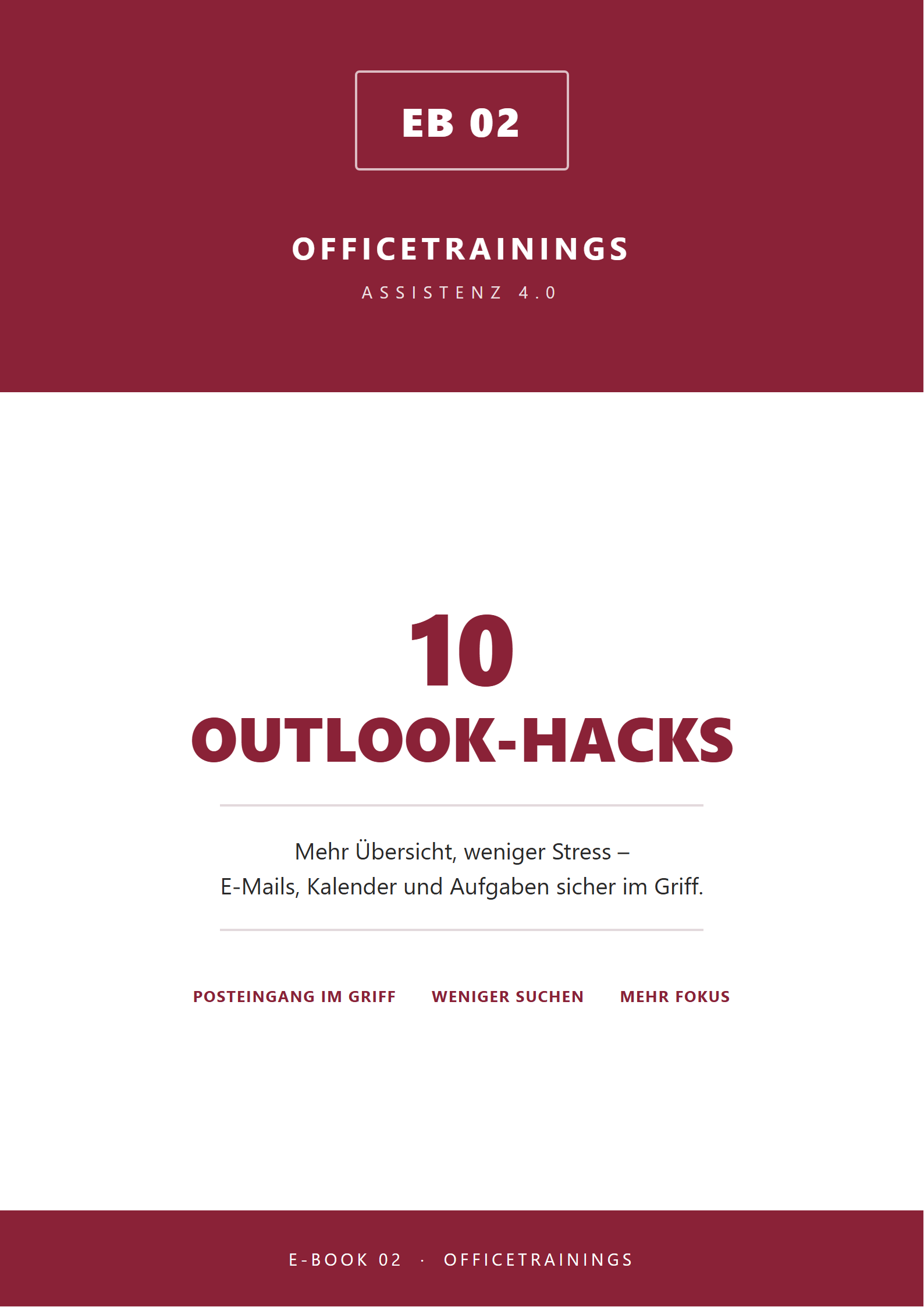 E-Book 10 Outlook-Hacks fuer Assistenzen