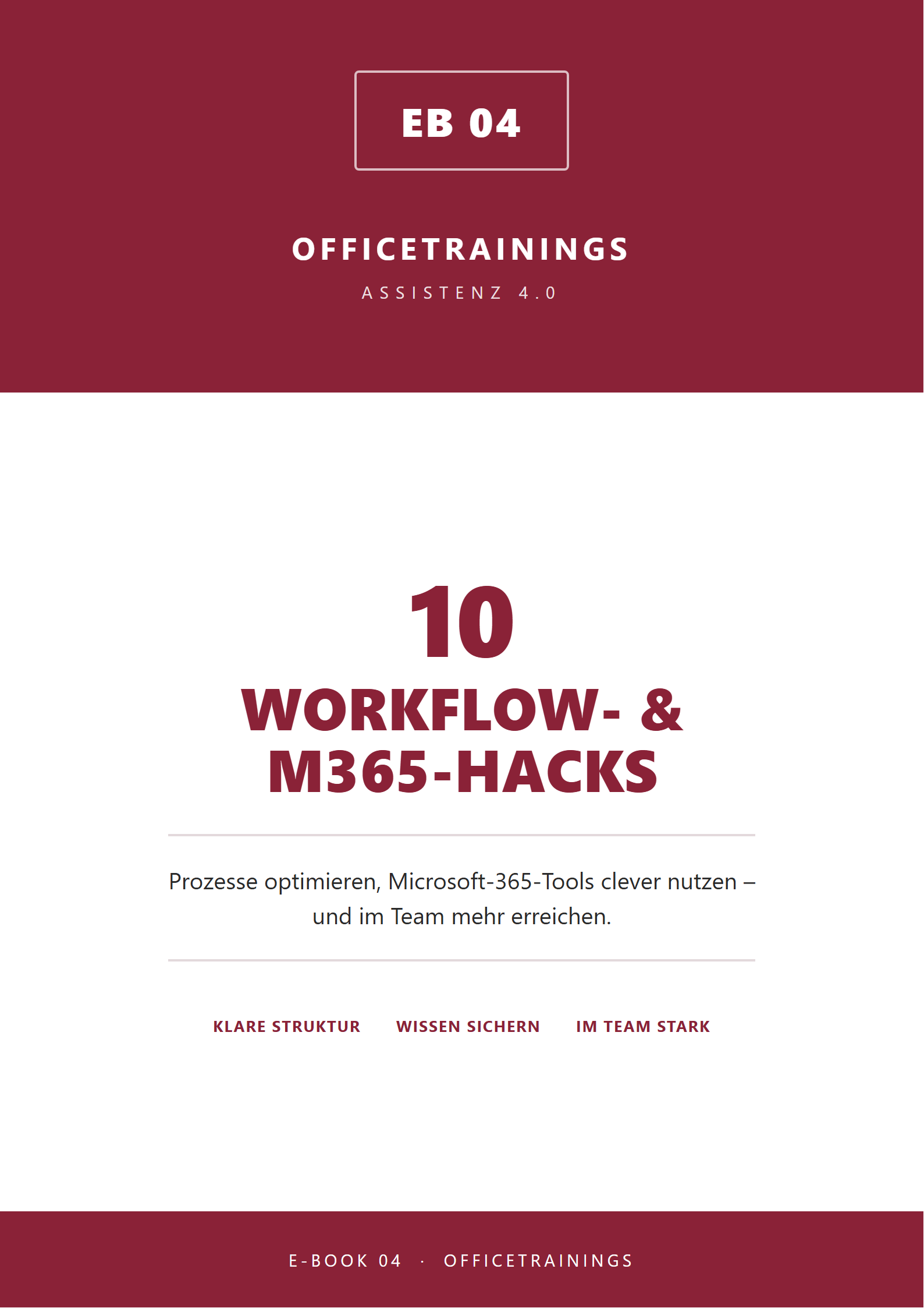 E-Book 10 Workflow-M365-Hacks fuer Assistenzen