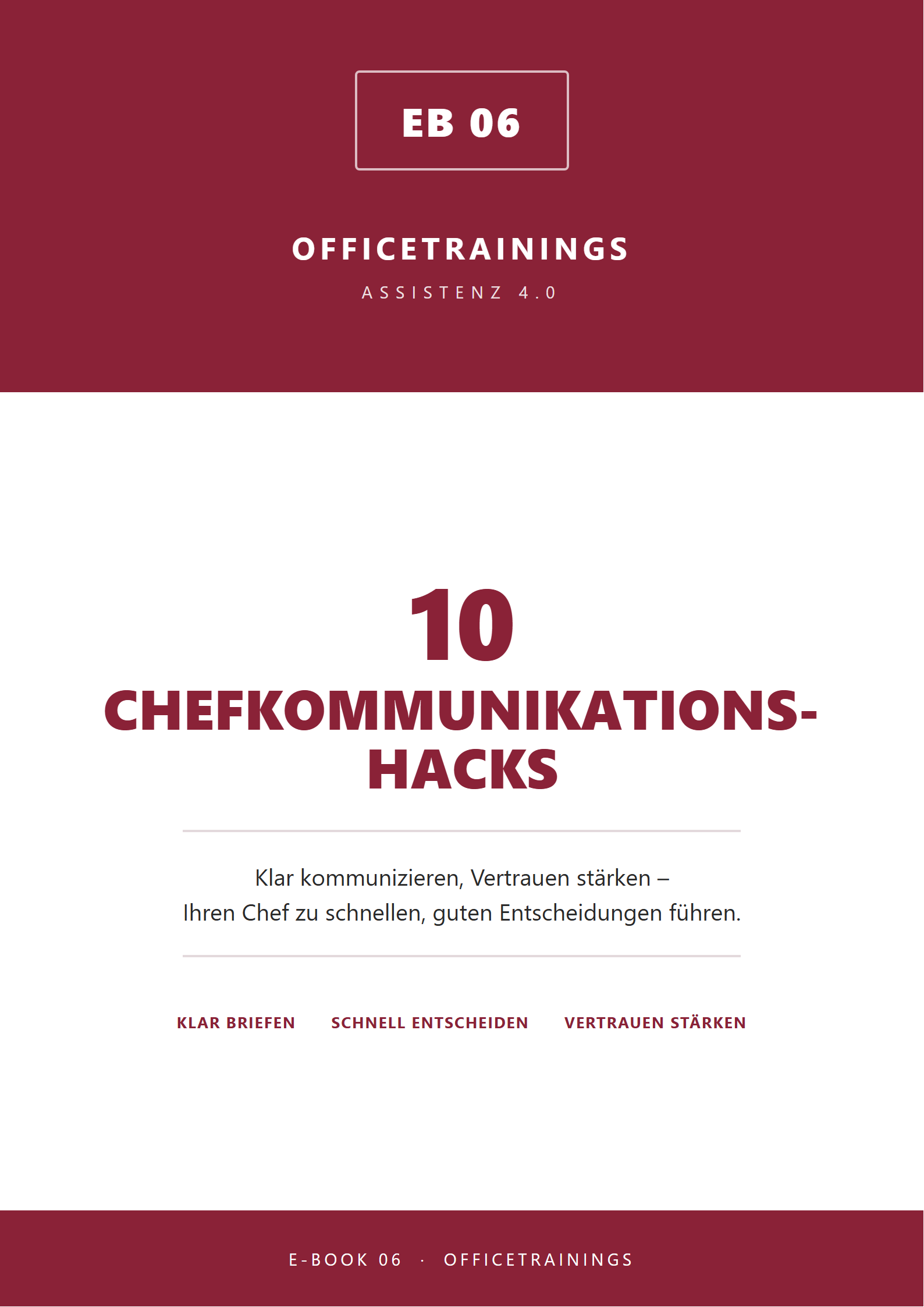 E-Book 10 Chefkommunikation-Hacks fuer Assistenzen