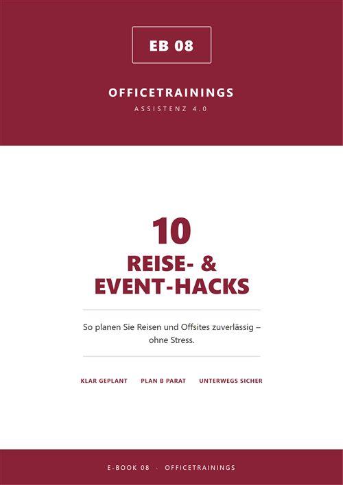 E-Book 08: 10 Reise- und Event-Hacks für Assistenzen